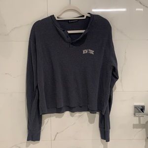 Brandy Melville cotton waffle knit nyc shirt!